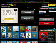 Tablet Screenshot of gamespond.net
